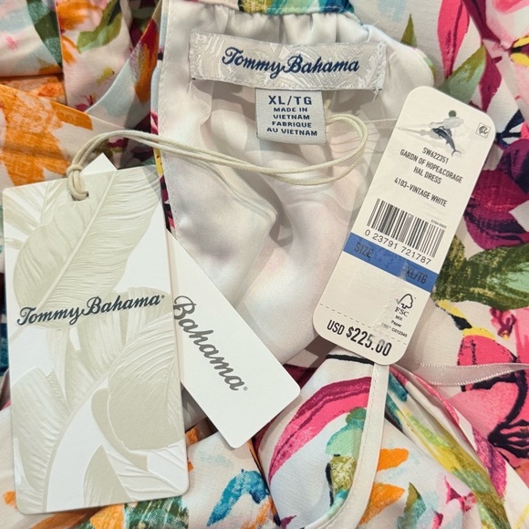 Tommy Bahama Garden of Hope & Courage Silk Shift Dress Tropical Print NWT $238 - Picture 15 of 16